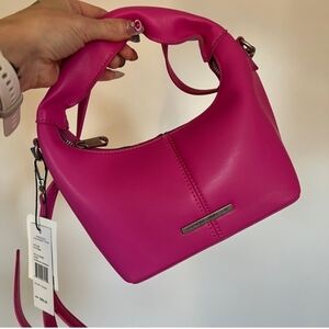 French Connection Bright Pink Hobo Bag NWT